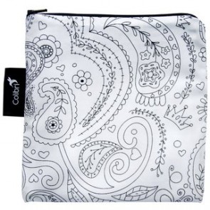 Colibri - Large Reusable Bag - Colour Your Own - Flowers