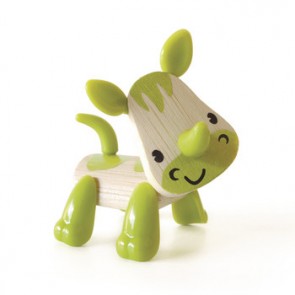 Hape - Bamboo Mini-mals - Rhino