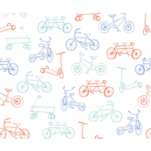 Pop & Lolli - Sarah Jane On The Go Wall Paper - Orange & Blue