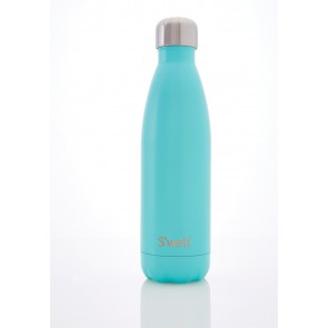 S'well Stainless Water Bottle 17oz Satin Collection - Turquoise Blue