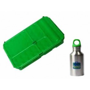 Go Green Food Box + Stainless Steel Water Bottle