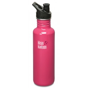 Klean Kanteen - Stainless Bottle 27oz w/ 3.0 Sport Cap - Pink Anemone
