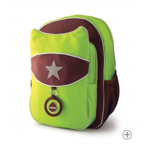 Milkdot - Top Kat Backpack w/Snack Pouch - Lime