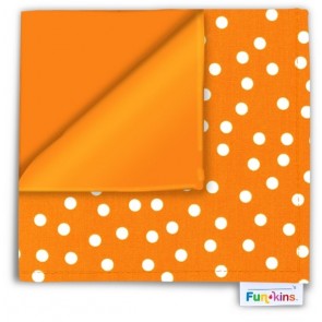 Funkins - Cloth Napkin - Orange Dots
