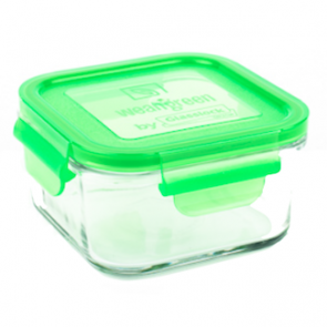 Wean Green - Glass Lunch Containers 16oz (490ml) - Peas