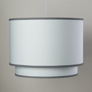 Oilo Studio - White Double Cylinder - Pewter