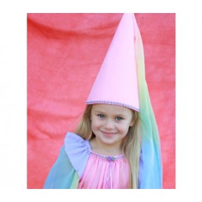 Sarah's Silks - Princess Hat- Pink/Rainbow