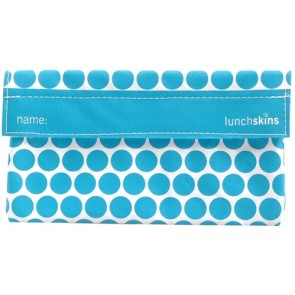 Lunchskins - Snack Bags - Aqua Polka Dot