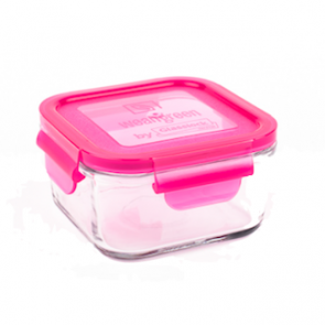 Wean Green - Glass Lunch Containers 16oz (490ml) - Raspberry