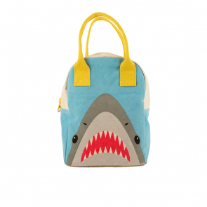Fluf Shark Organic Zip Lunch Bag