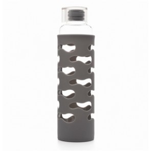 U-Konserve - Glass Bottle with Silicone Sleeve - 20 oz - Slate