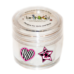 bINK'd Zebra Heart + Zebra Star Jar