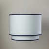 Oilo Studio - White Double Cylinder - Cobalt Blue